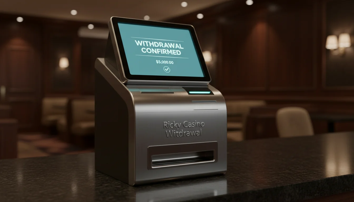Ricky Casino's bright user interface